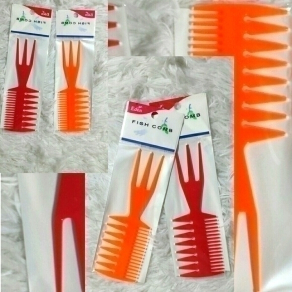 🛍Fish Combs Set Of 2- Red, Orange